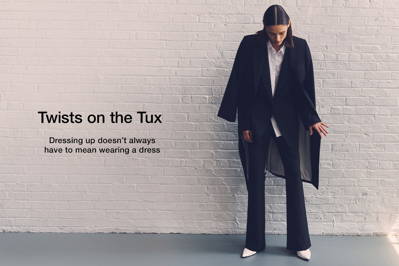 Twists on the Tux. Dressing up doesn’t have to mean wearing a dress