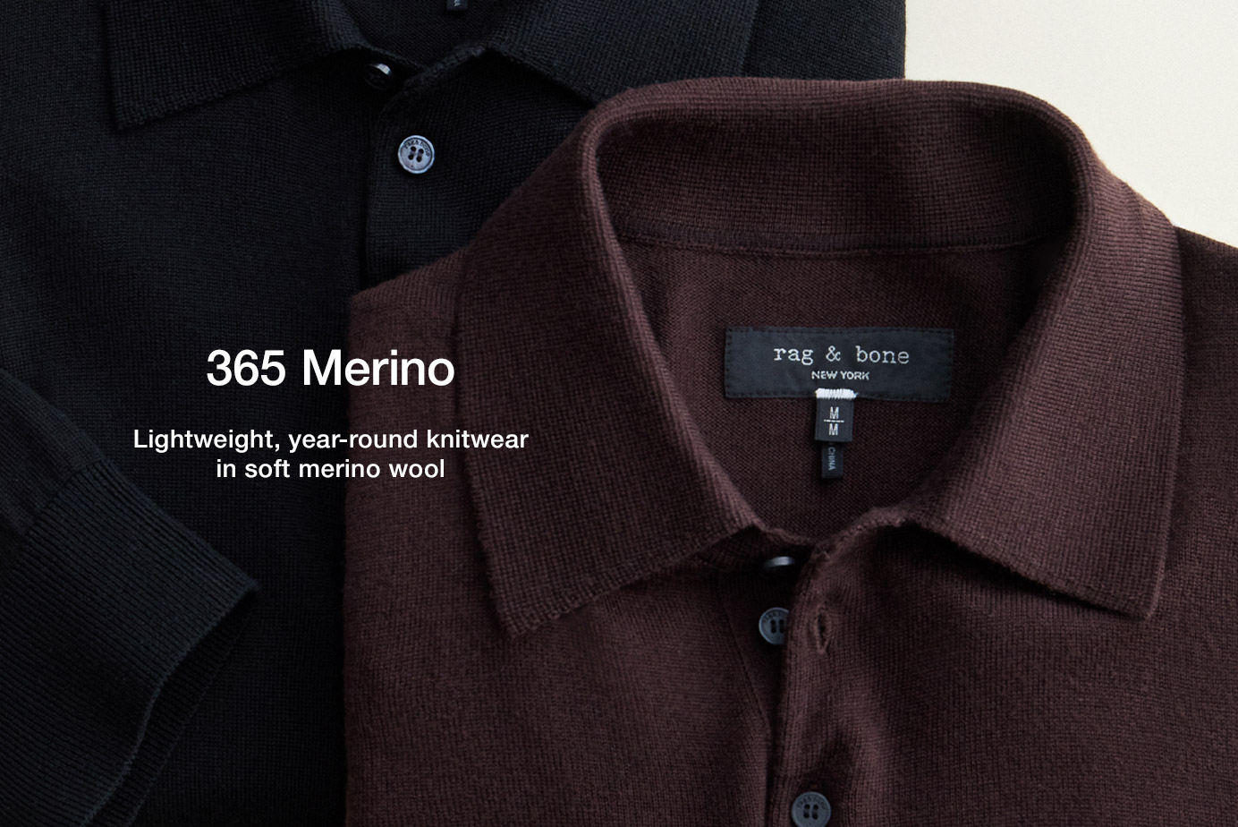 365 Merino. Lightweight, year-round knitwear in soft merino wool
