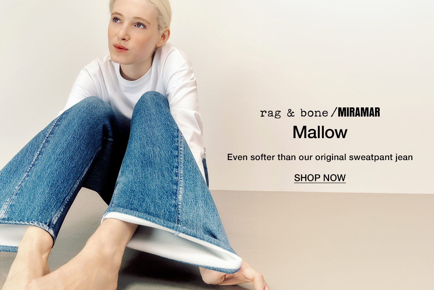 Mallow. Even softer than our original sweatpant jean. Shop Now