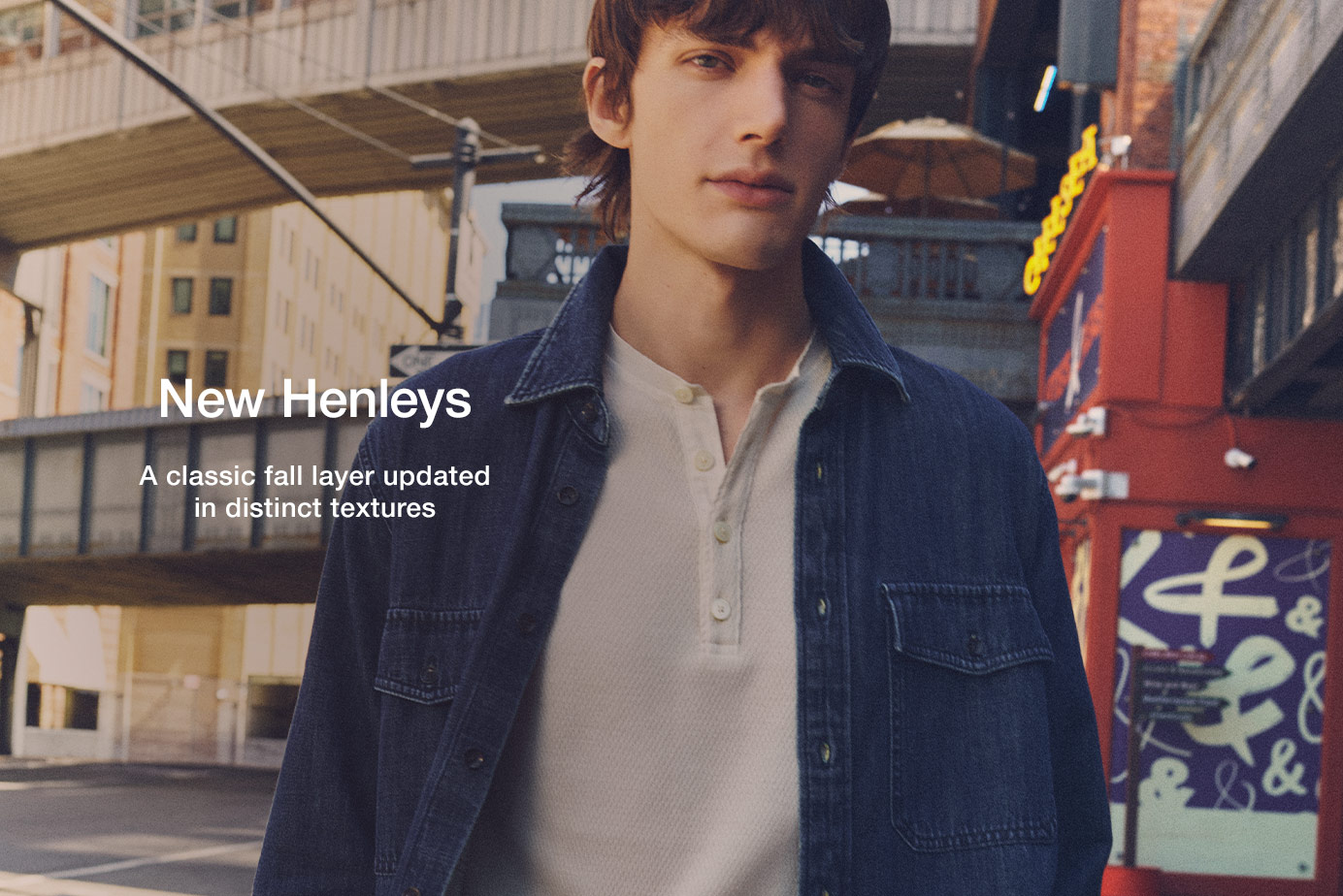 New Henleys. A classic fall layer updated in distinct textures