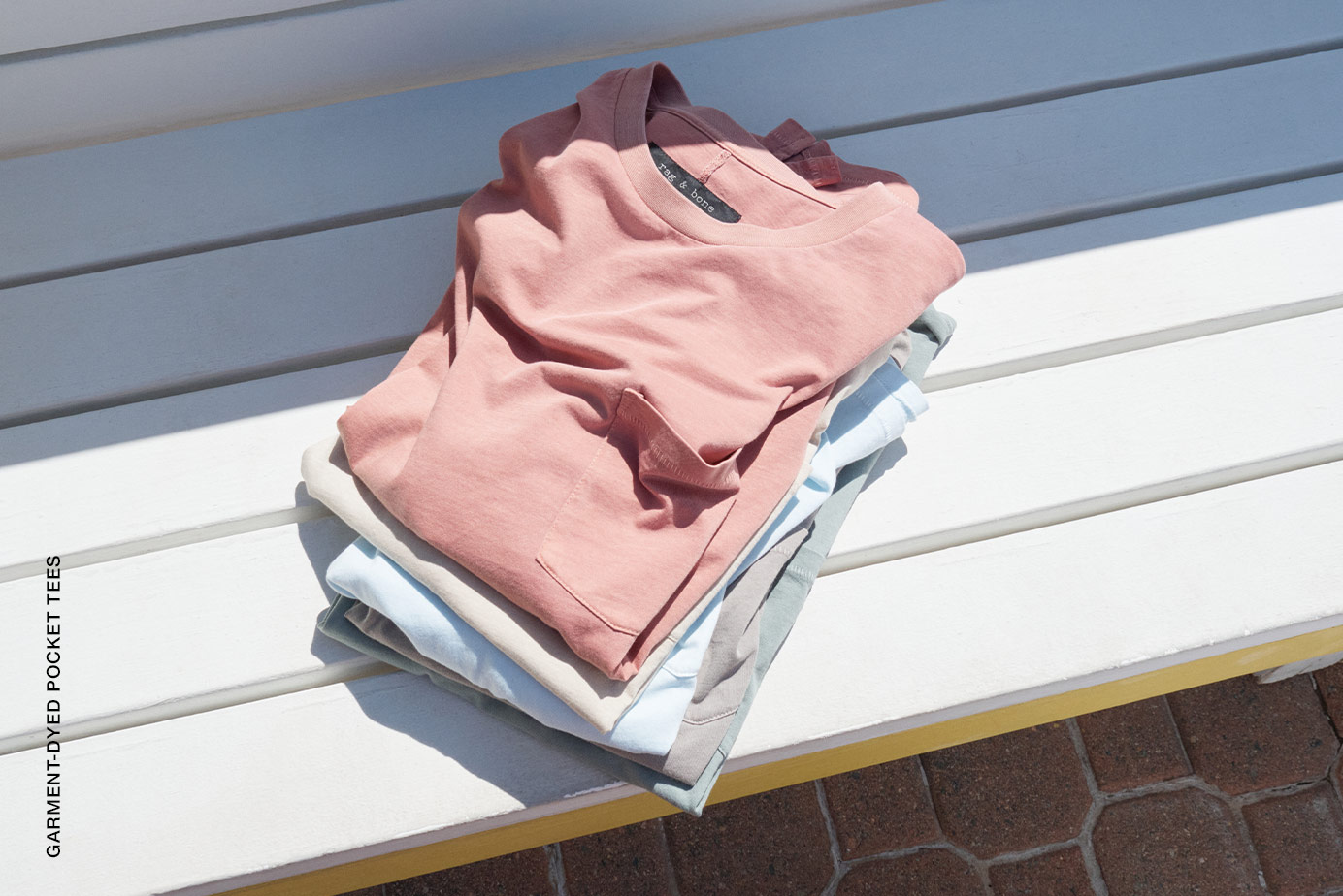 GARMENT-DYED POCKET TEES