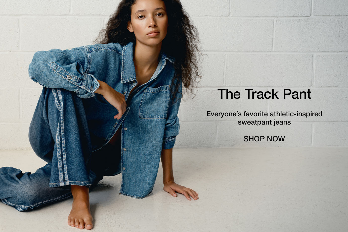 The Track Pant. Everyone’s favorite athletic-inspired sweatpant jeans