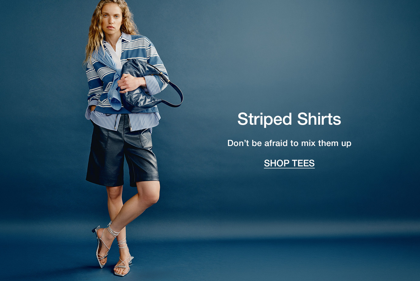 Striped Shirts. Don’t be afraid to mix them up