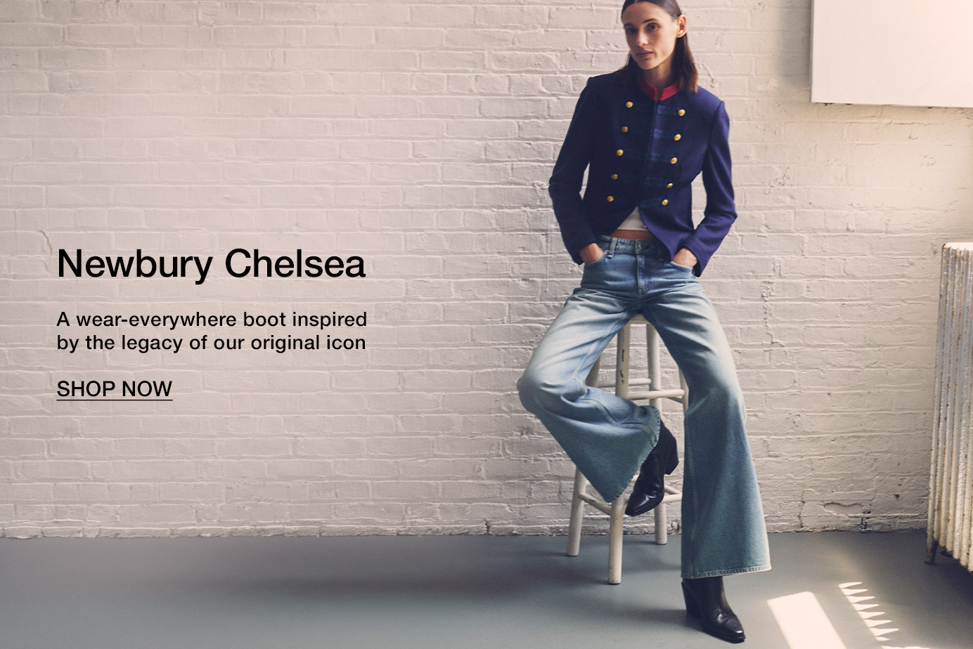 Newbury Chelsea. A wear-everywhere boot inspired by the legacy of our 2010s icon
