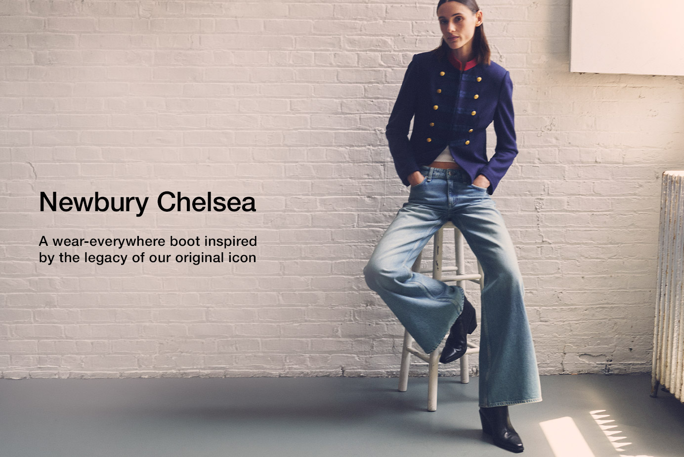 Newbury Chelsea. A wear-everywhere boot inspired by the legacy of our 2010s icon